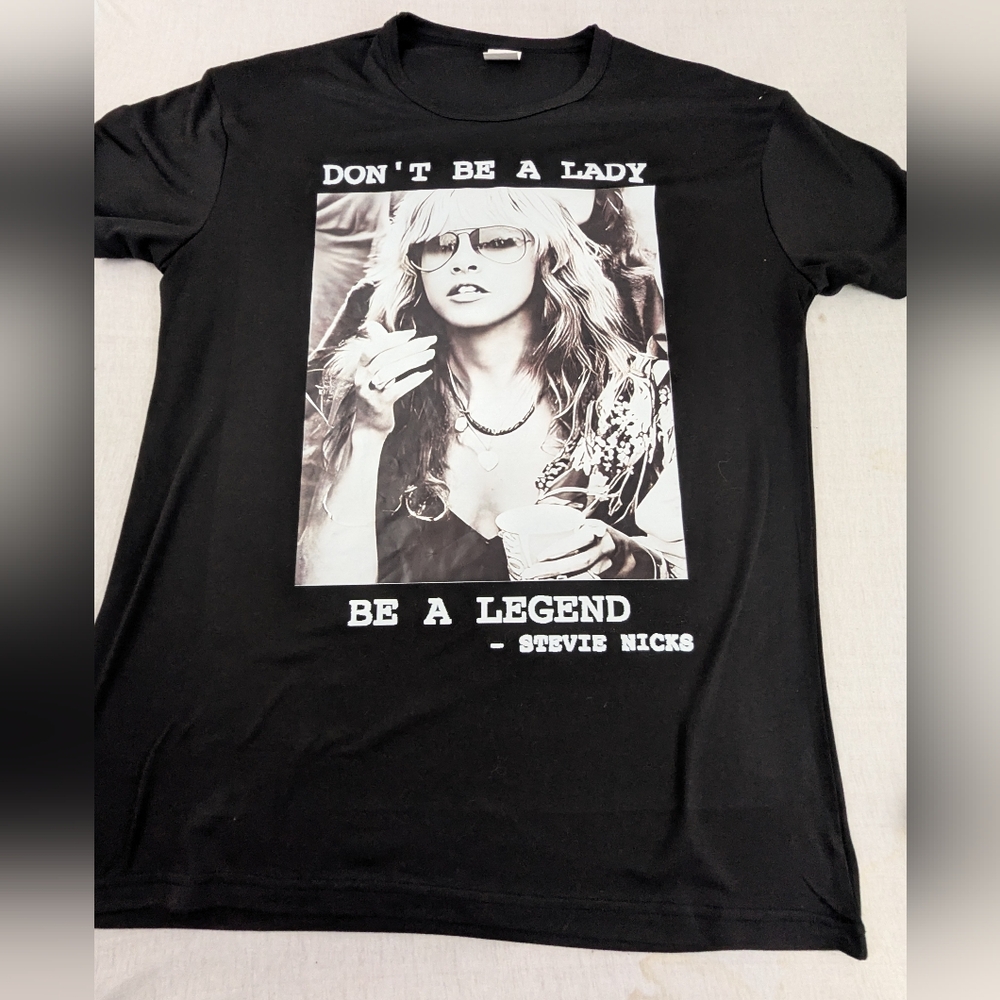 Stevie Nicks Don't Be A Lady, Be a Legend Silver Springs Lyrics on Back XL